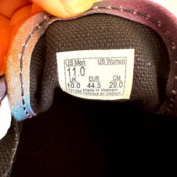 Vans Swirled Rainbow Low Top Size 11 - Picture 6 of 7